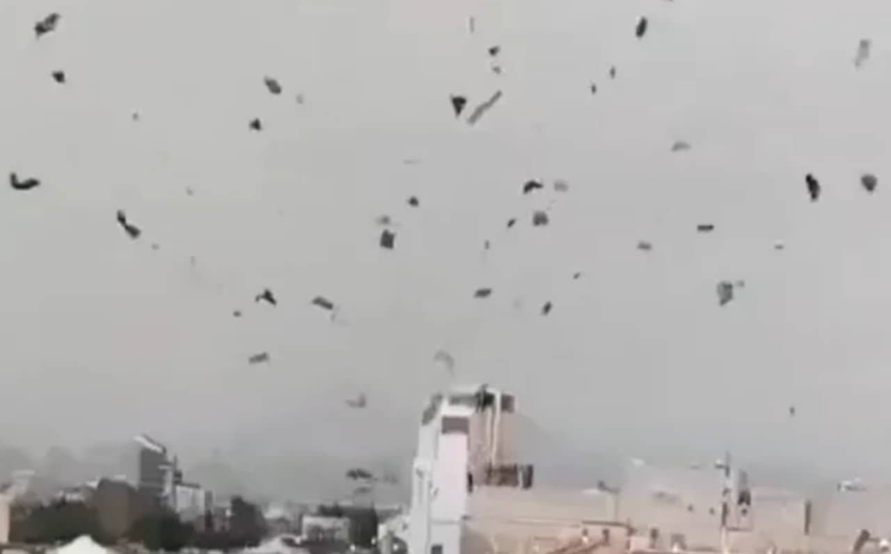 Gustnado em Santiago: órgão meteorológico do Chile descarta tornado após danos em terminal rodoviário - Foto