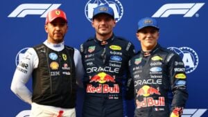 Hamilton, Verstappen e Isack Hadjar - X/Twitter