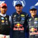 Hamilton, Verstappen e Isack Hadjar - X/Twitter