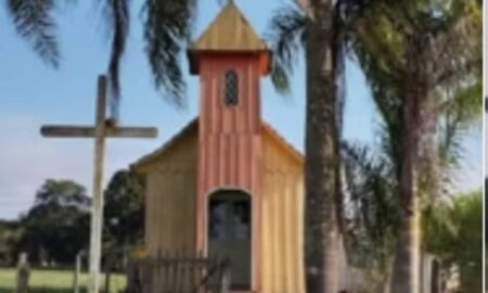 Igreja centenária ficou destruída - Luis Squiba/ Defesa Civil