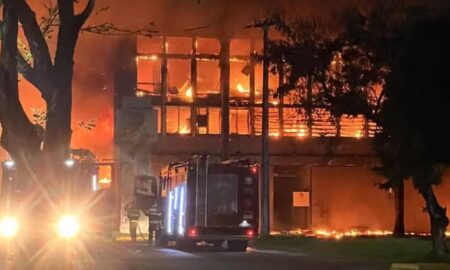 Incêndio em prédio da UFPE - Reprodução/WhatsApp