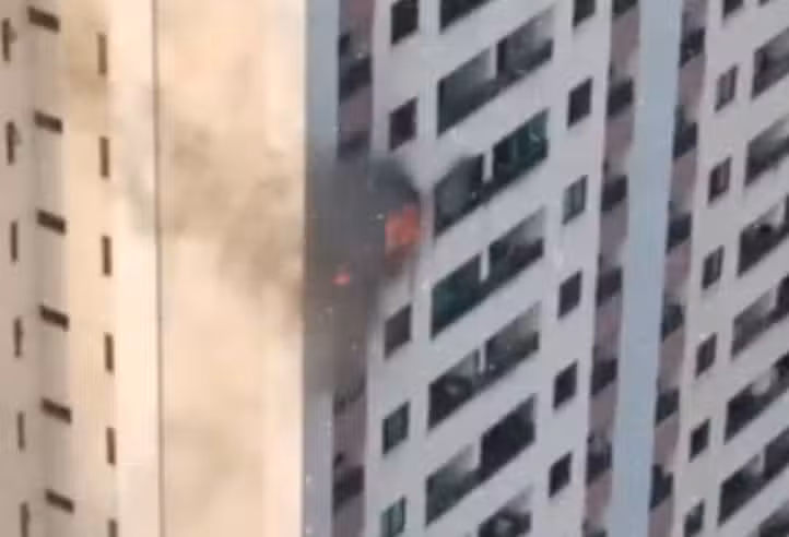 incêndio em prédio de Salvador - Reprodução