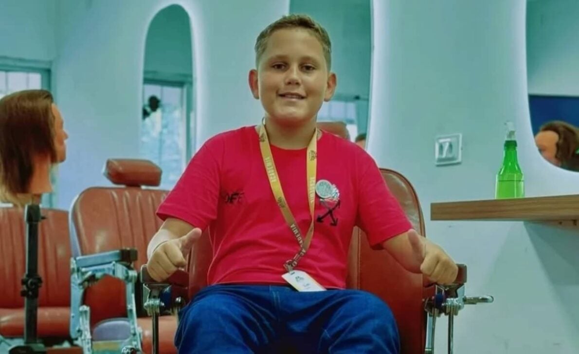 Influencer “Barbeiro Mirim - Reprodução/Rede Social