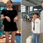 Influencer Xiao Yue ao lado do marido e do filho - Divulgação