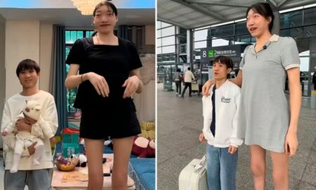 Influencer Xiao Yue ao lado do marido e do filho - Divulgação