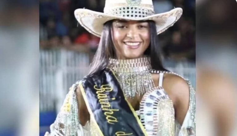 Jovem foi Rainha de Rodeio da cidade - Divulgação/ Sindicato Rural de Almas