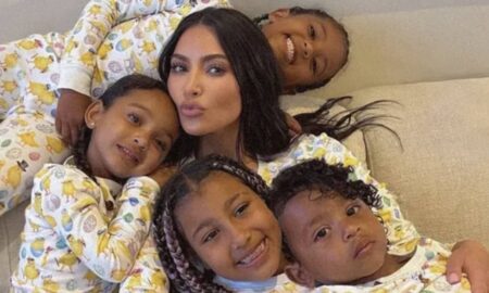 Kim Kardashian e os quatro filhos: North, Chicago, Saint e Psalm - Reprodução/Instagram
