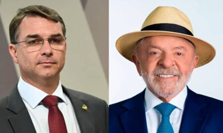 Lula e Flávio Bolsonaro - Reprodução - Arte/Agência Brasil