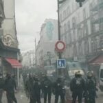 Manifestção na frança - Globo