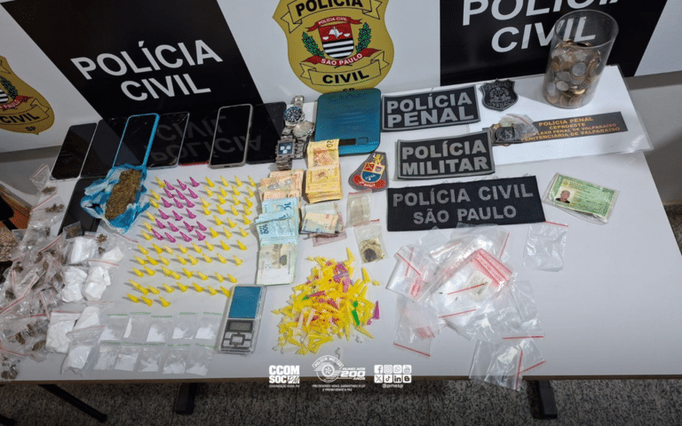Operação em Valparaíso prende suspeitos de tráfico com drogas