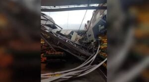 Parte de teto de supermercado desaba durante temporal em Araçatuba (SP) - Arquivo pessoal