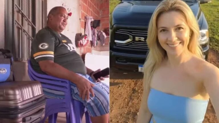 Pedreiro Edimar Rocha Martins que foi enganado por IA - Reprodução/TV Mirante e redes sociais