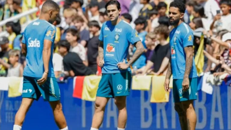 Pedro durante treinamento da Seleção em Brisbane - Rafael Ribeiro/CBF