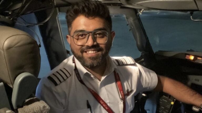 Piloto da Flydubai Smit Machchhar - Reprodução/Embaixada da Índia em Israel