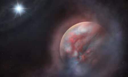 Planeta gigante e caindo sobre uma anã branca - Snehalata Sahu/University of Warwick