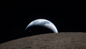 Primeira foto do lado oculto da Lua divulgada pela Nasa - Reprodução/NASA