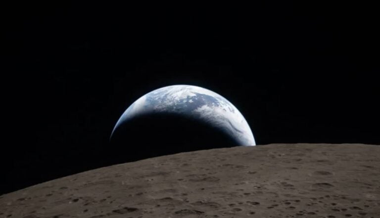 Primeira foto do lado oculto da Lua divulgada pela Nasa - Reprodução/NASA