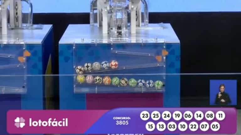 Resultado agora Lotofácil 3805 - Divulgação