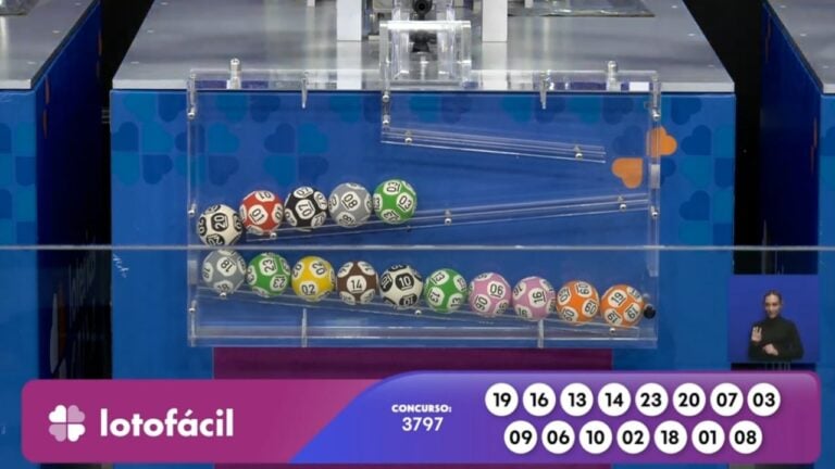 Resultado Lotofácil 3797 - Divulgação