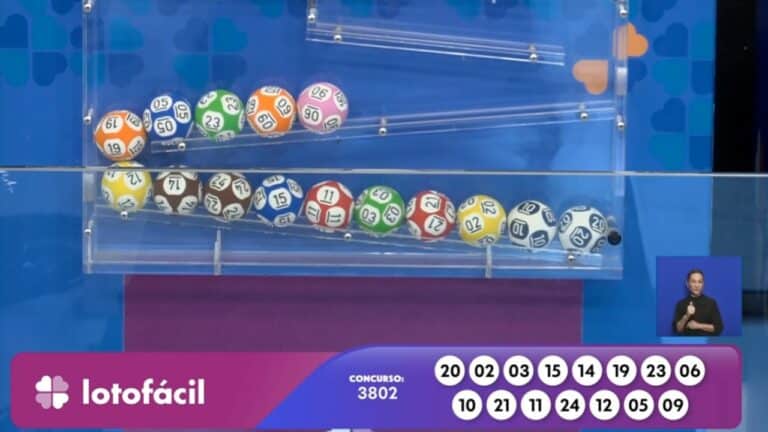 Resultado Lotofácil 3802 - Divulgação