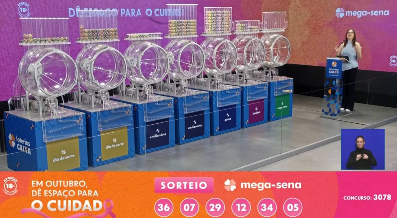 Resultado Mega-Sena 3078 - Reprodução