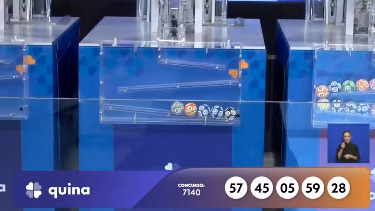 Resultado Quina 7140 - Divulgação