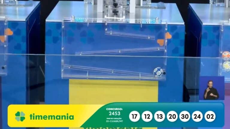 Resultado Timemania 2453 - Divulgação
