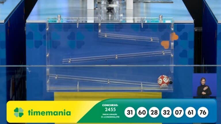 Resultado Timemania 2455 - Divulgação