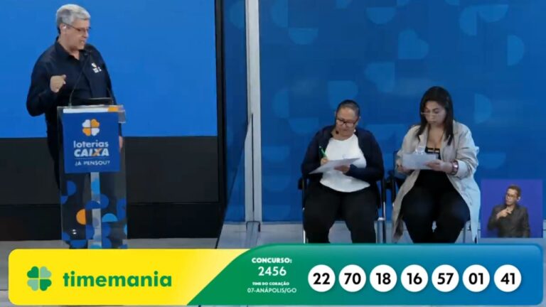 Resultado Timemania 2456