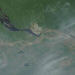 Satelite mostra Manaus encoberta por fumaça - Divulgação
