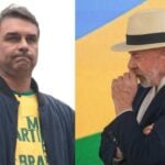 Senador Flávio Bolsonaro e o presidente Luiz Inácio Lula da Silva - Divulgação