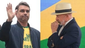 Senador Flávio Bolsonaro e o presidente Luiz Inácio Lula da Silva - Divulgação