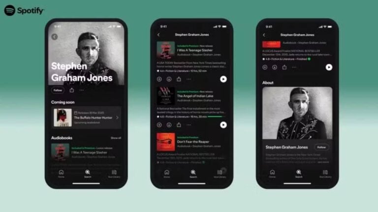 Spotify audiolivros - Reprodução