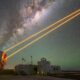 telescópios principais que compõem o VLT podem disparar lasers - Divulgação/Ghizzi Panizz/OES