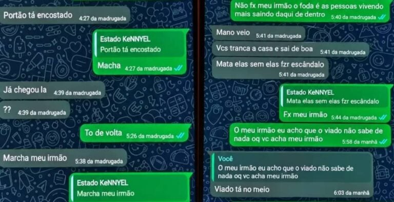 Troca de mensagens com orientações para execução de jovens - Reprodução