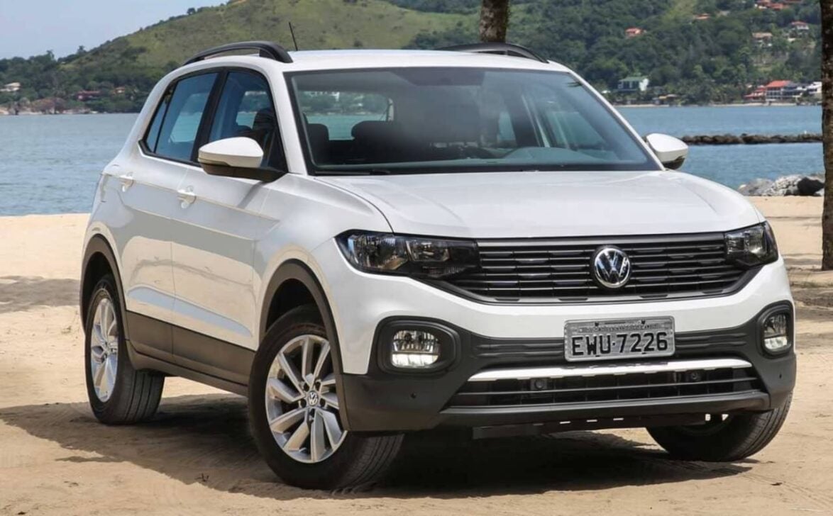 Volkswagen T-Cross Para compartilhar esse texto utilize o link https://www.autoo.com.br/fiat-pulse-conheca-este-e-outros-4-suvs-usados-mais-economicos-com-pre - Divulgação