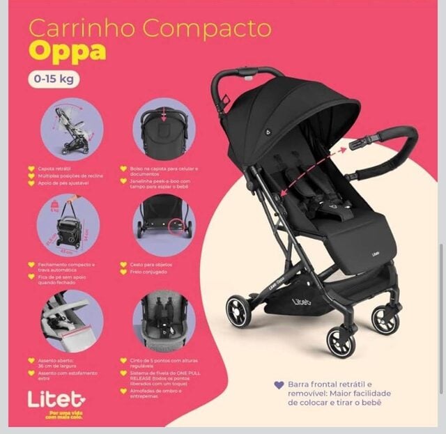 Carrinho de bebê Oppa Fisher Price